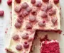 Irresistible Raspberry Sheet Cake with White Chocolate Bliss