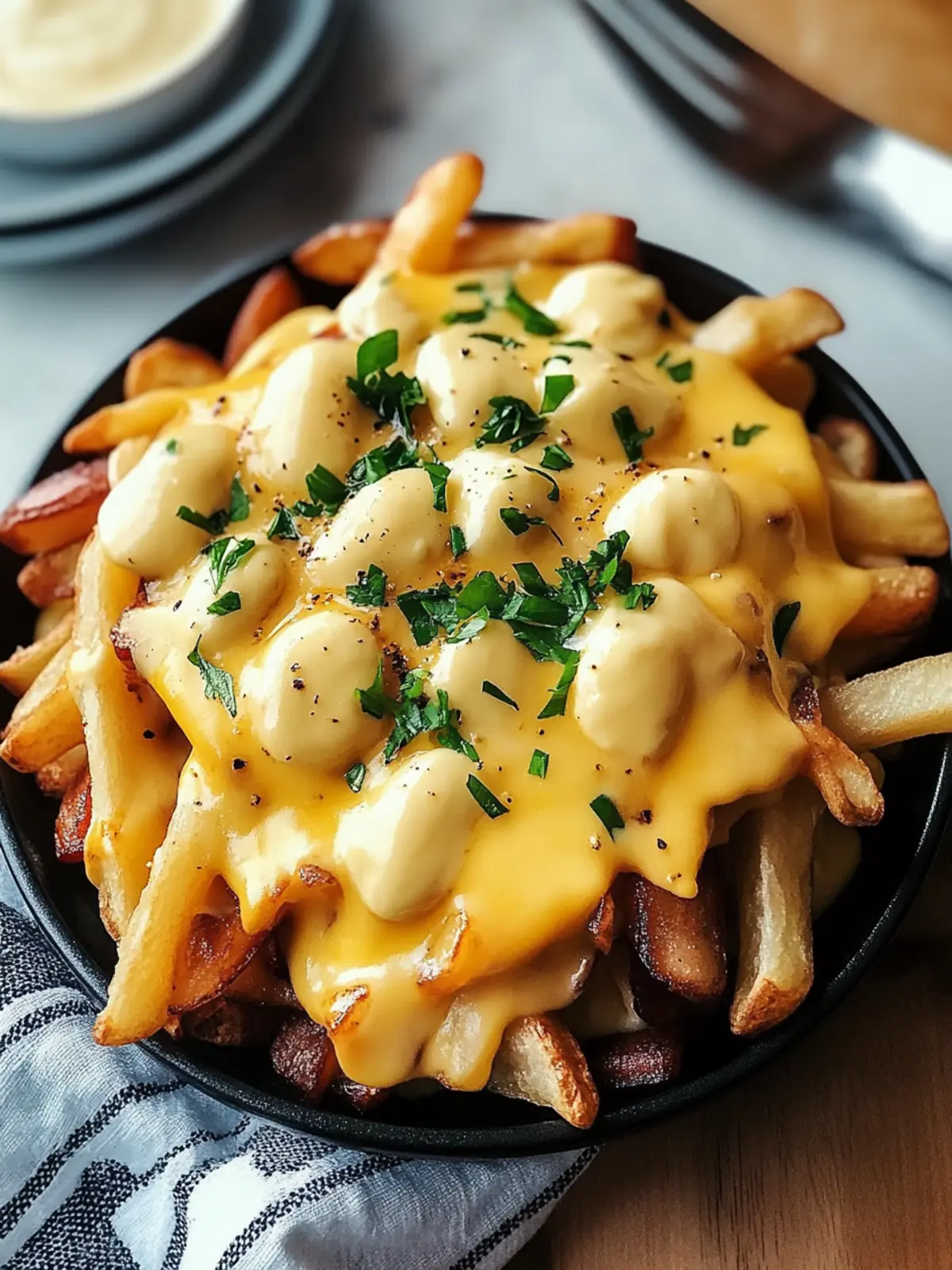 Ultimate Breakfast Poutine with Creamy Hollandaise Sauce 5 Breakfast Poutine with Hollandaise Sauce
