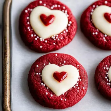 Red Velvet Sugar Cookies with Peanut Butter Hearts Delight 10 Red Velvet Sugar Cookies