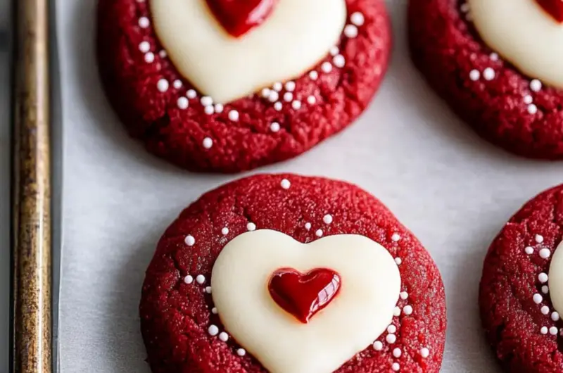 Red Velvet Sugar Cookies