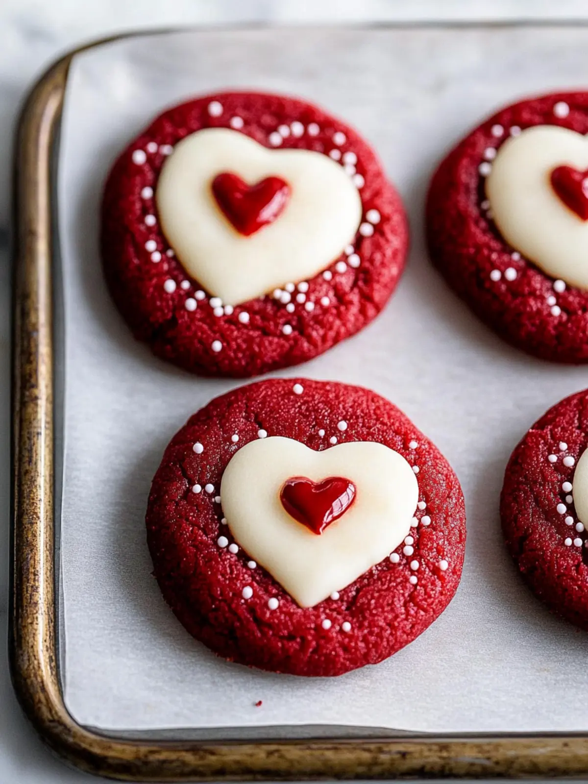 Red Velvet Sugar Cookies with Peanut Butter Hearts Delight 5 Red Velvet Sugar Cookies