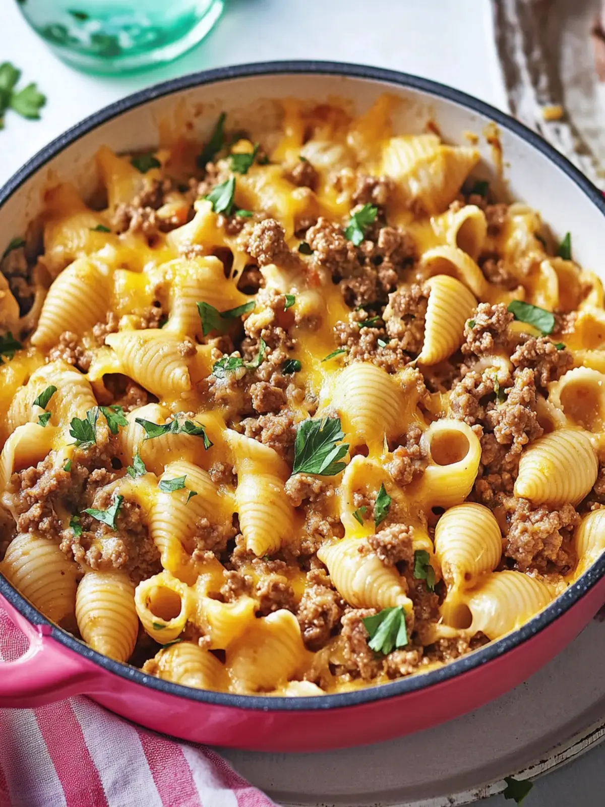 Cheesy Ground Beef and Shells: Comfort Food Done Right 4 Cheesy Ground Beef And Shells