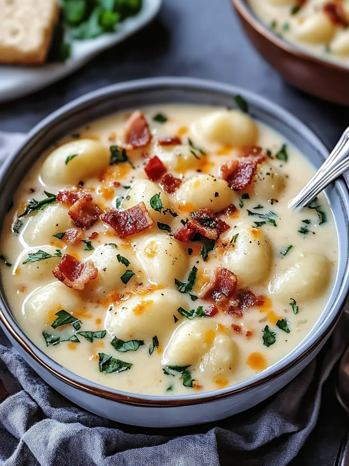 Bacon Cheddar Gnocchi Soup: Creamy Comfort in 38 Minutes 3 Bacon Cheddar Gnocchi Soup