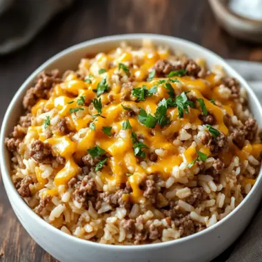 Cheesy Ground Beef and Rice Casserole Your New Family Favorite 10 Cheesy Ground Beef and Rice