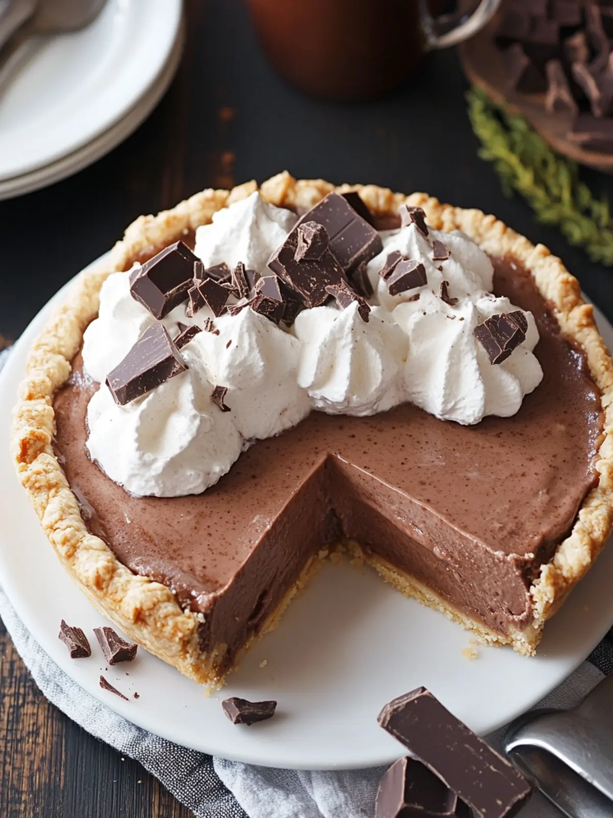 Decadent Hot Chocolate Ice Box Pie: A Cozy Indulgence 2 Hot Chocolate Ice Box Pie