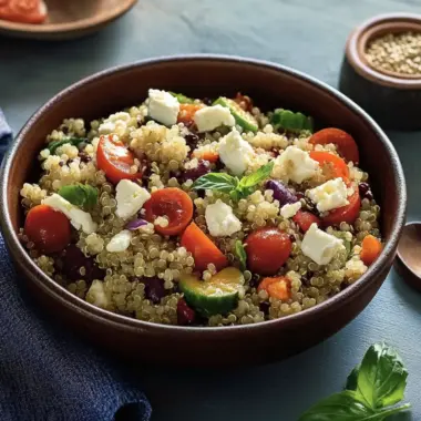 Delicious Quinoa Salad with Feta for Healthy Living 9 Quinoa salad with feta