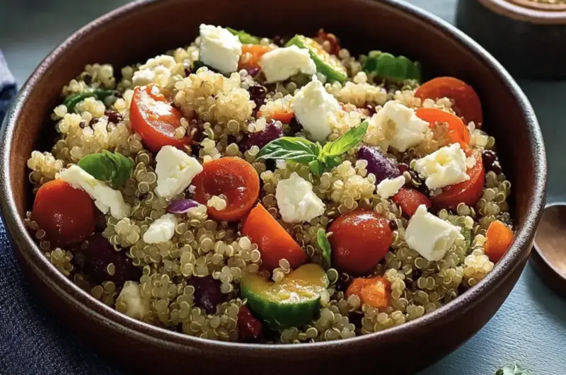 Quinoa salad with feta