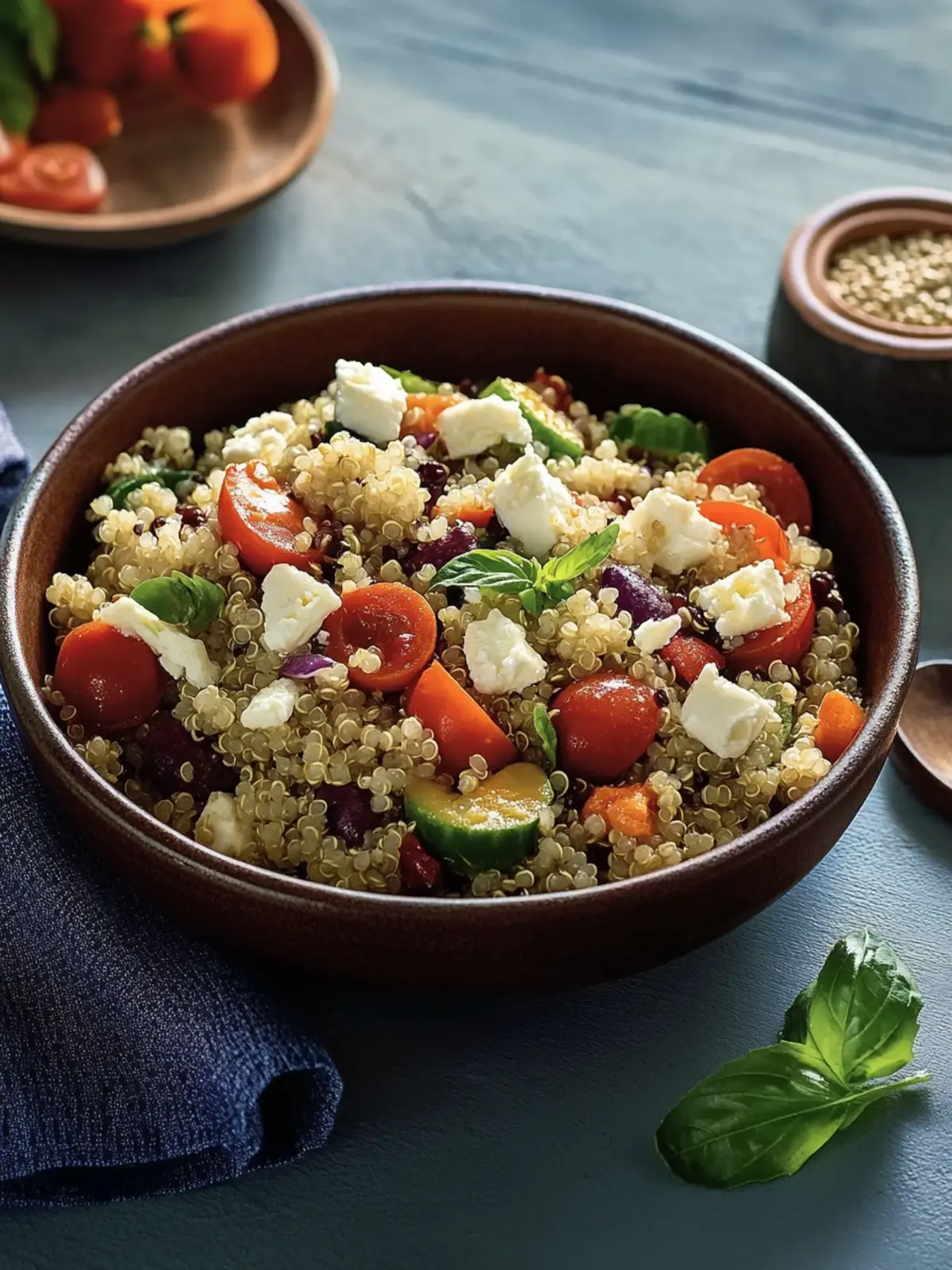 Delicious Quinoa Salad with Feta for Healthy Living 5 Quinoa salad with feta