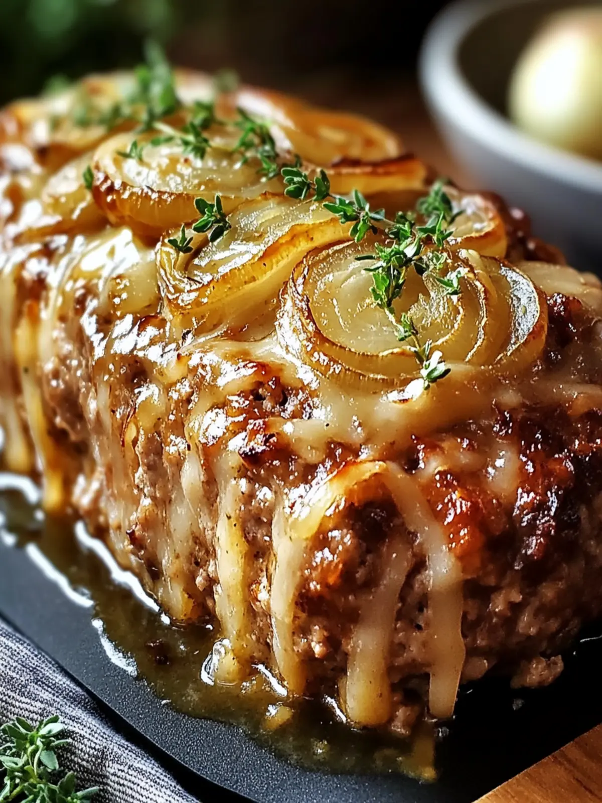 Irresistible French Onion Meatloaf with Cheesy Goodness 5 French Onion Meatloaf