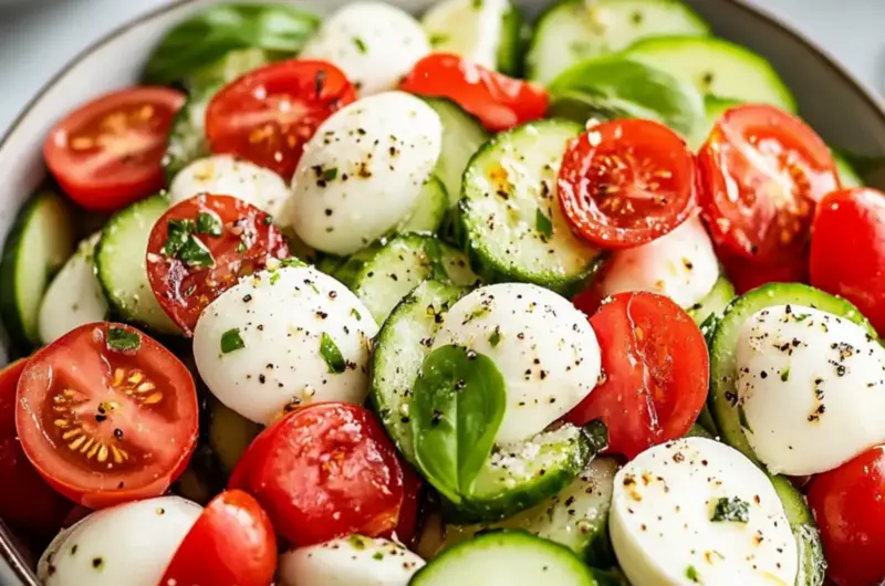 Cucumber Caprese Salad