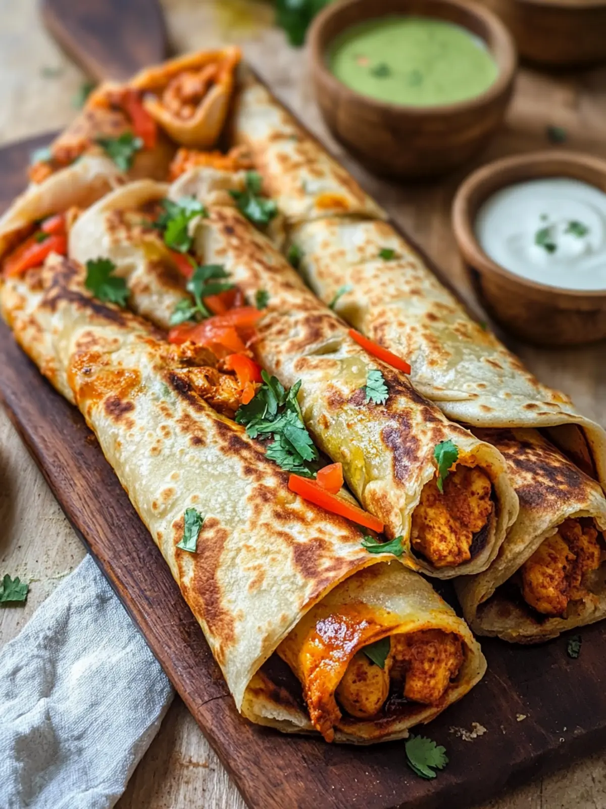 Savor the Flavor: Irresistible Chicken Tikka Paratha Rolls 4 Chicken Tikka Paratha Rolls