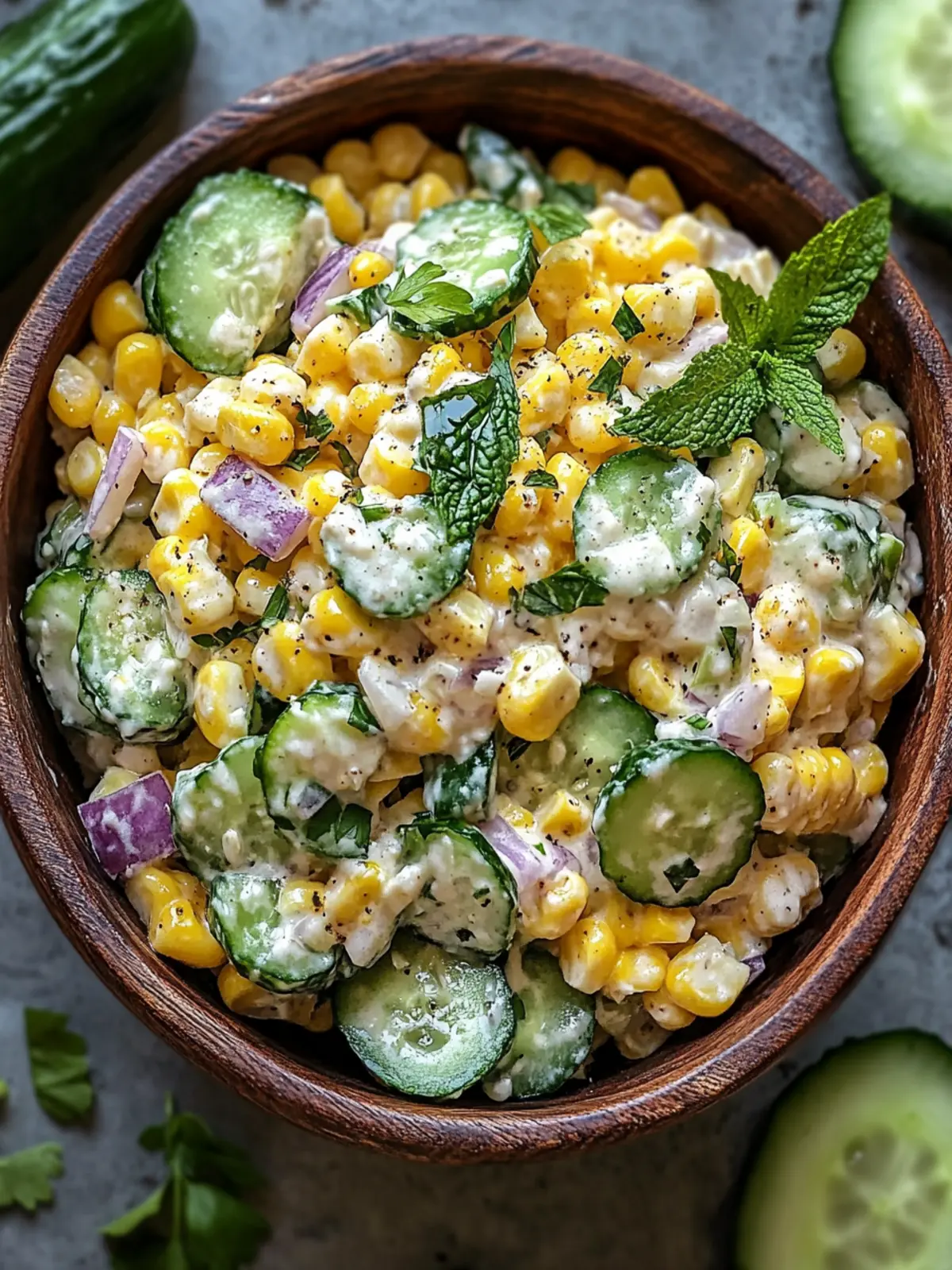 Street Corn Creamy Cucumber Salad: A Must-Try Summer Delight 2 Street Corn Creamy Cucumber Salad