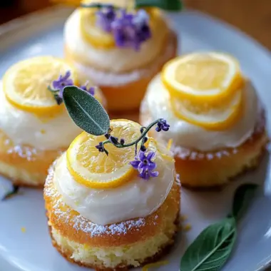 Delicious Mini Lemon Cakes with Lavender Glaze to Savor 10 Mini Lemon Cakes