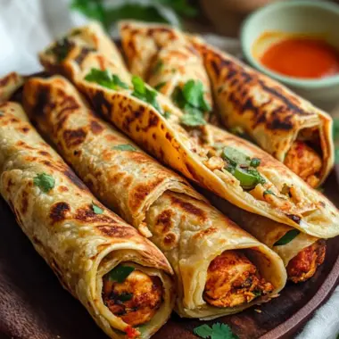 Savor the Flavor: Irresistible Chicken Tikka Paratha Rolls 9 Chicken Tikka Paratha Rolls