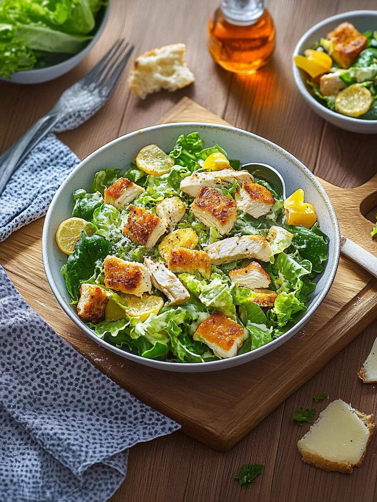 Irresistible Chicken Caesar Salad with Avocado & Feta Twist 3 Chicken Caesar salad