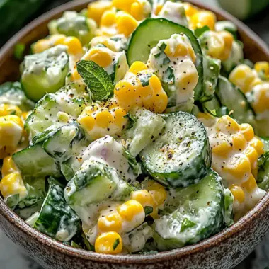 Street Corn Creamy Cucumber Salad: A Must-Try Summer Delight 9 Street Corn Creamy Cucumber Salad