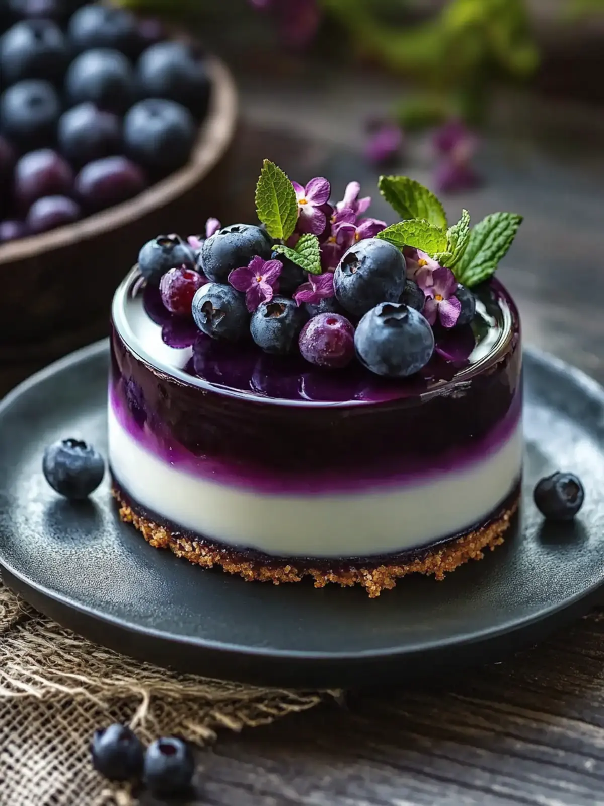 Irresistible Blueberry Mirror Glaze Cheesecake You’ll Love 2 Blueberry Mirror Glaze Cheesecake