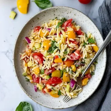 Rainbow Orzo Salad – A Colorful, Quick Meal You’ll Crave 9 Rainbow Orzo Salad