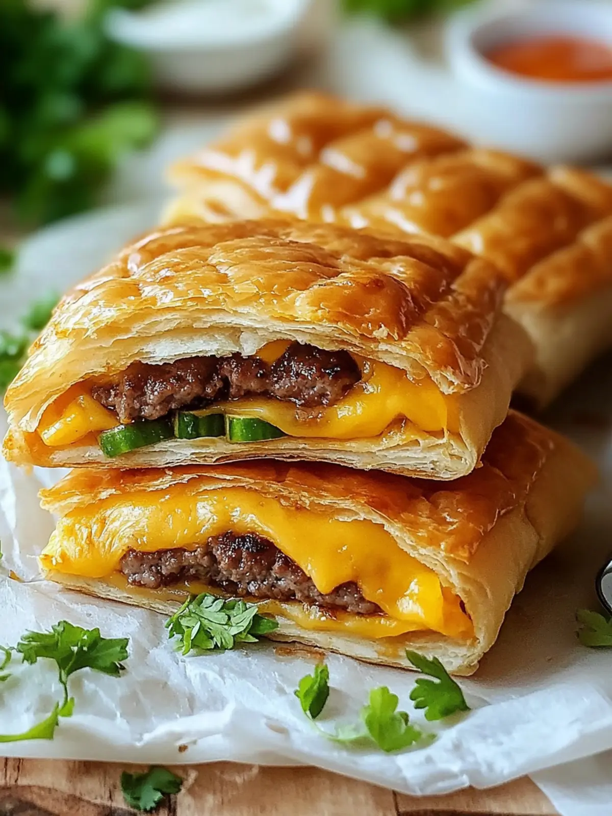 Melt-in-Your-Mouth Cheeseburger Pockets for Quick Dinners 2 Cheeseburger Pockets