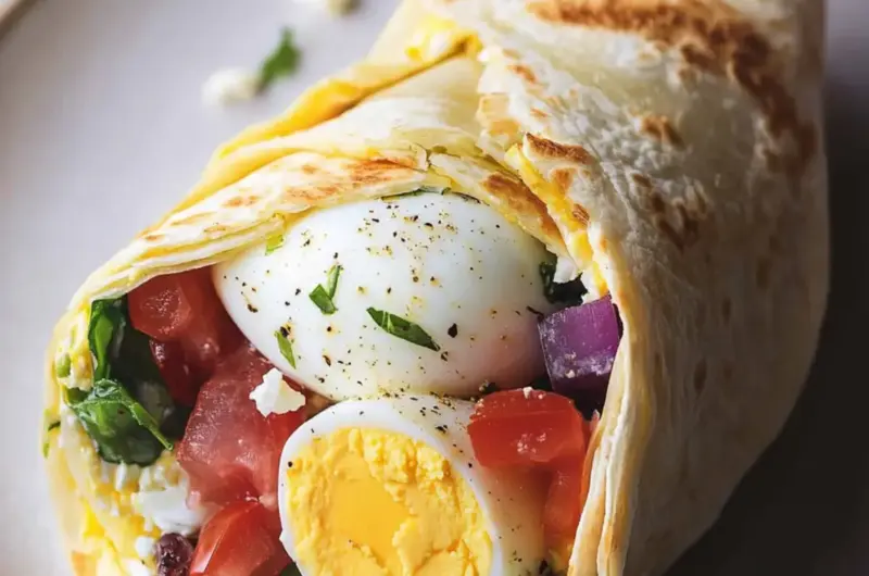 Mediterranean Egg Wrap