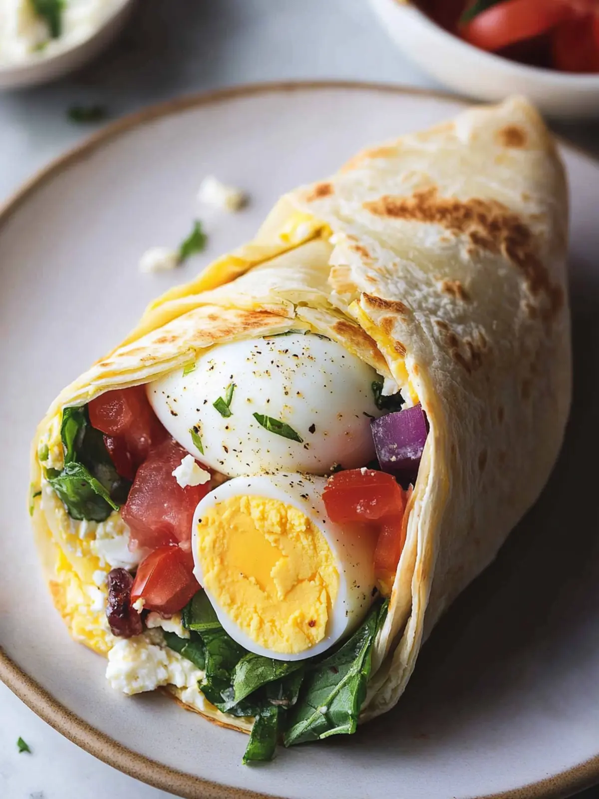 Delicious Mediterranean Egg Wrap for a Flavorful Start 5 Mediterranean Egg Wrap