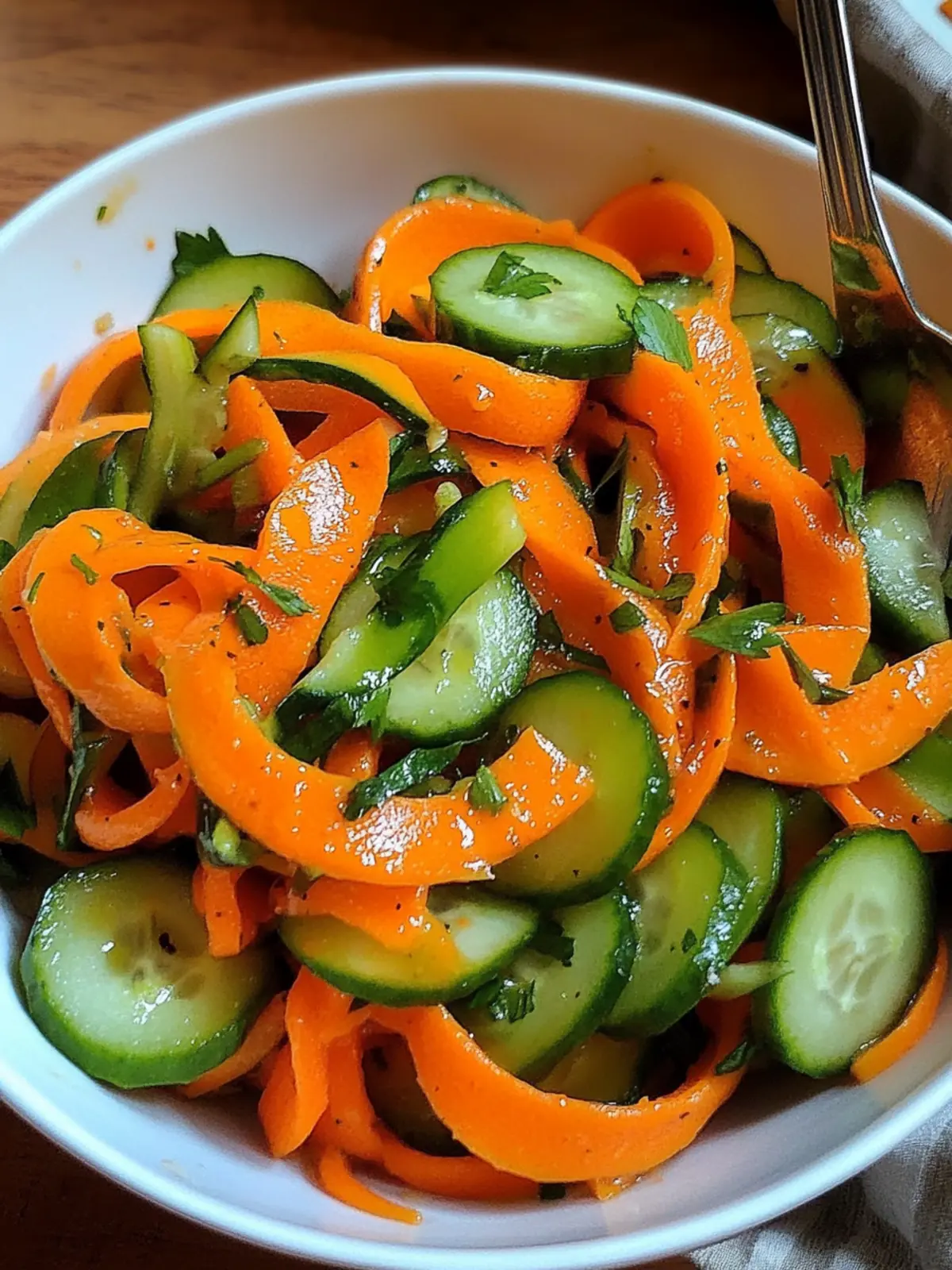 Crispy Cucumber and Carrot Salad for a Fresh Flavor Boost 5 Cucumber and Carrot Salad