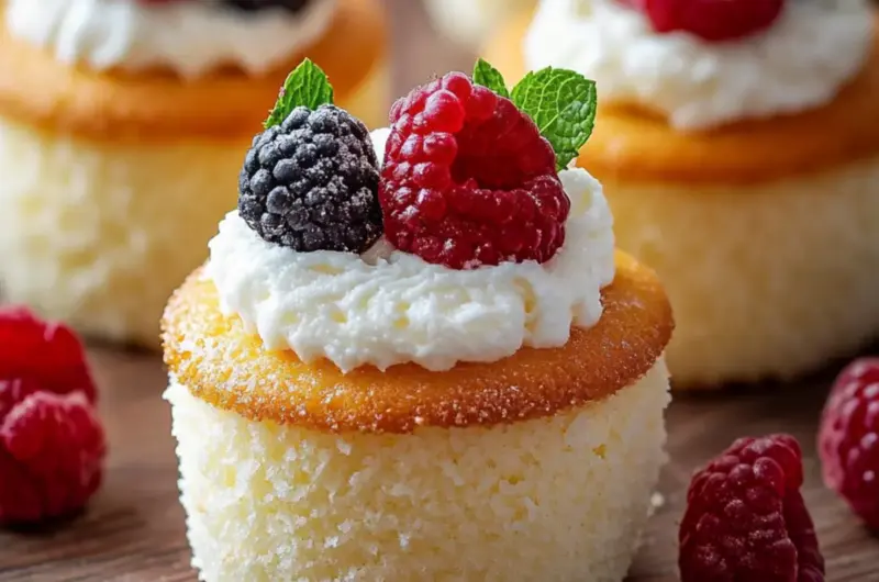 Fluffy Japanese Cotton Cheesecake Cupcakes