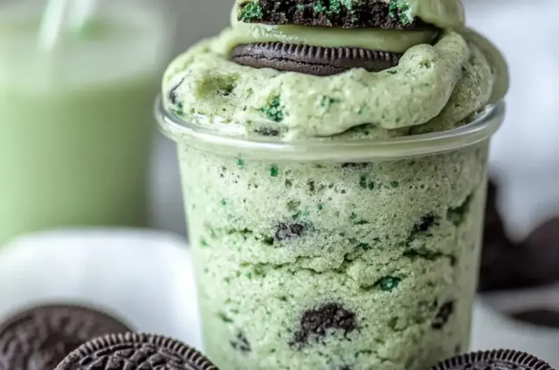 Oreo Shamrock Shake Cookies