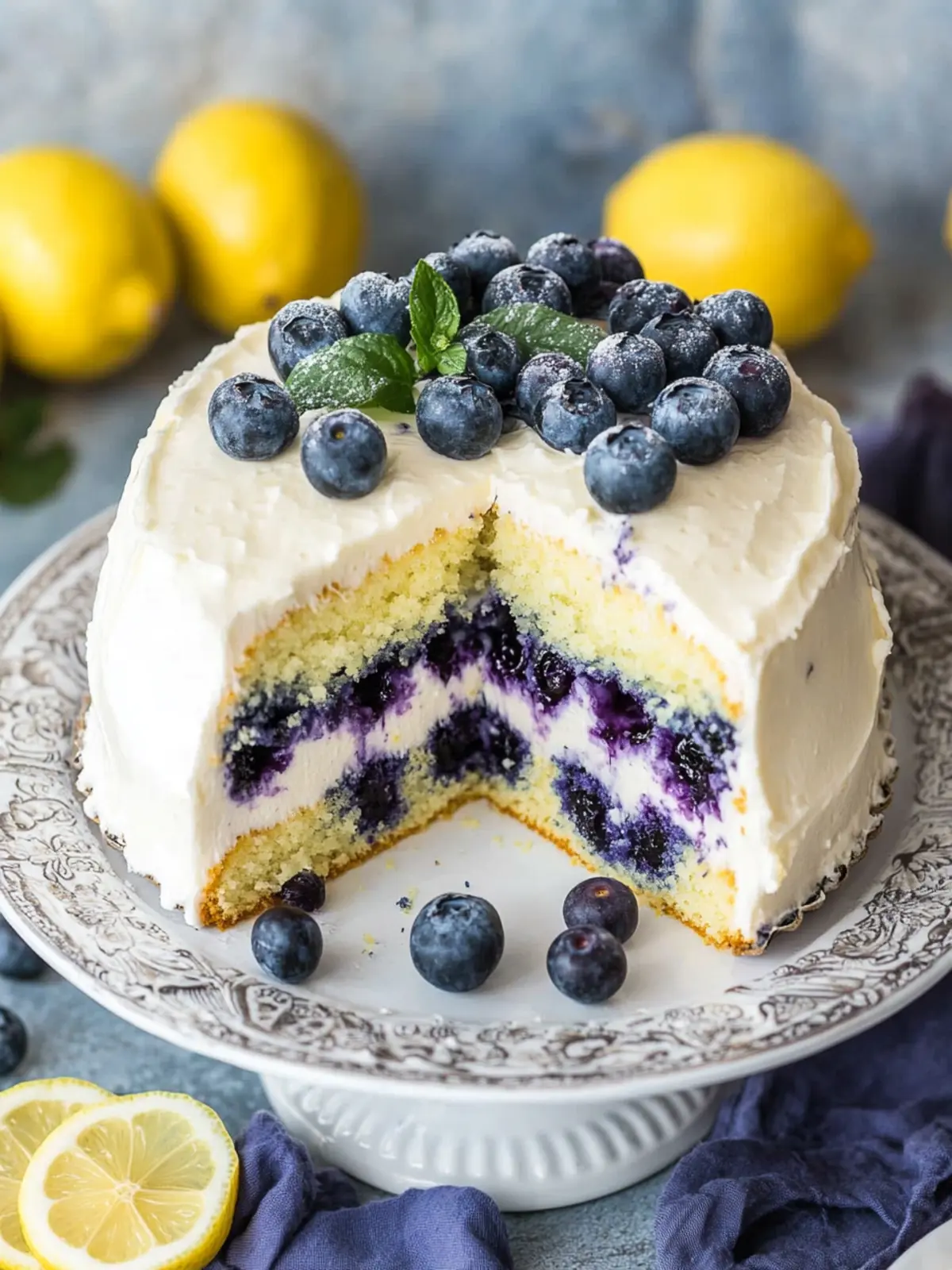 Lemon Blueberry Cake That's Perfect for Every Celebration 2 Lemon Blueberry Cake