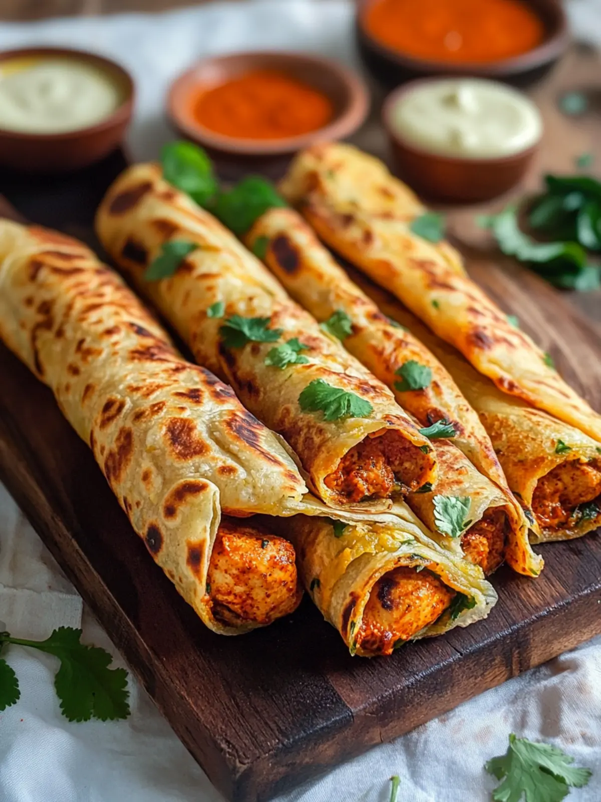 Savor the Flavor: Irresistible Chicken Tikka Paratha Rolls 2 Chicken Tikka Paratha Rolls