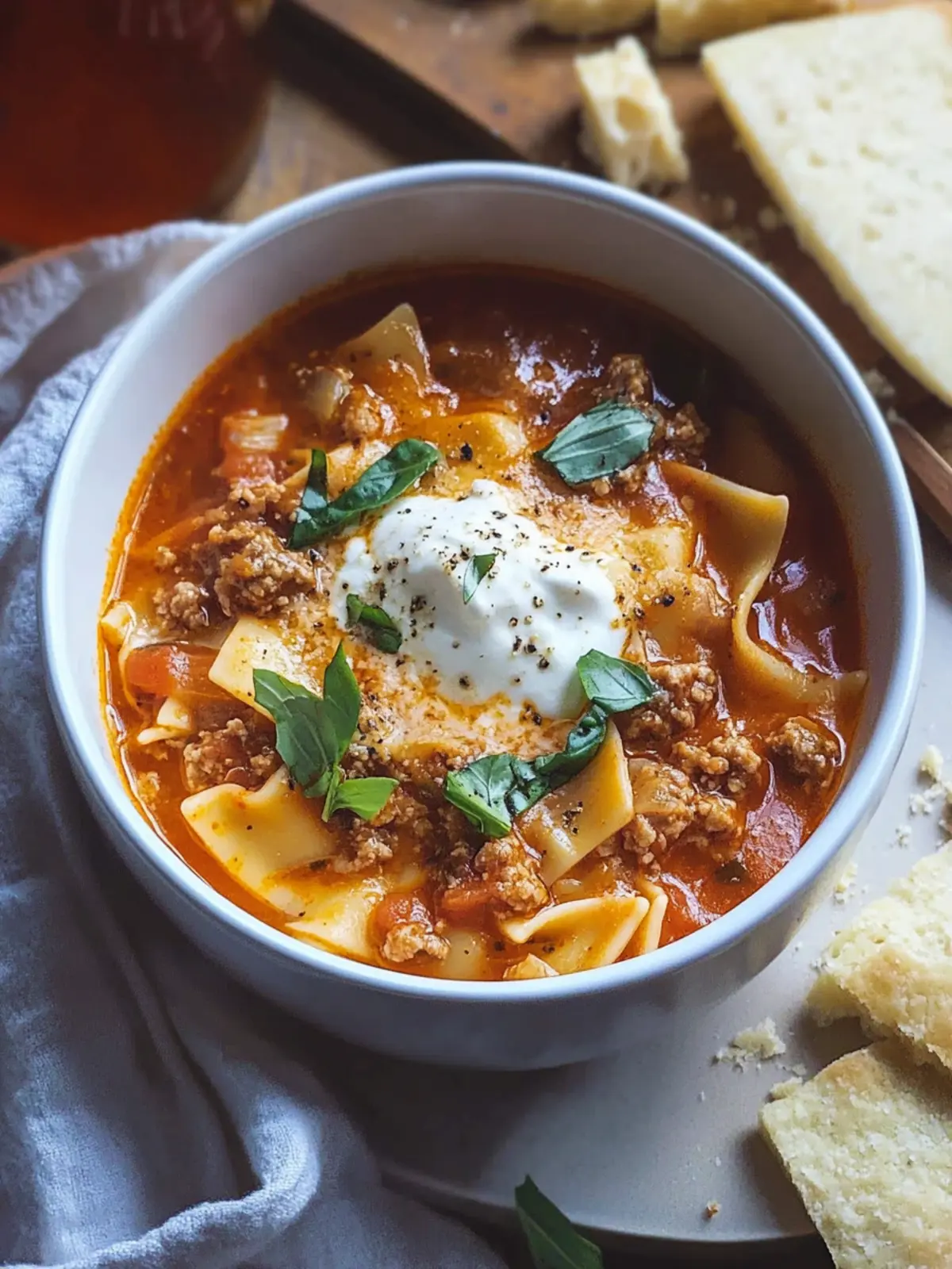 Hearty Lasagna Soup: Easy Comfort in One Pot Delight 4 Lasagna Soup