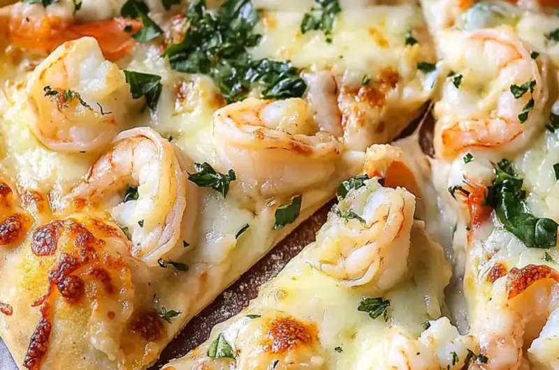 Shrimp Alfredo Pizza