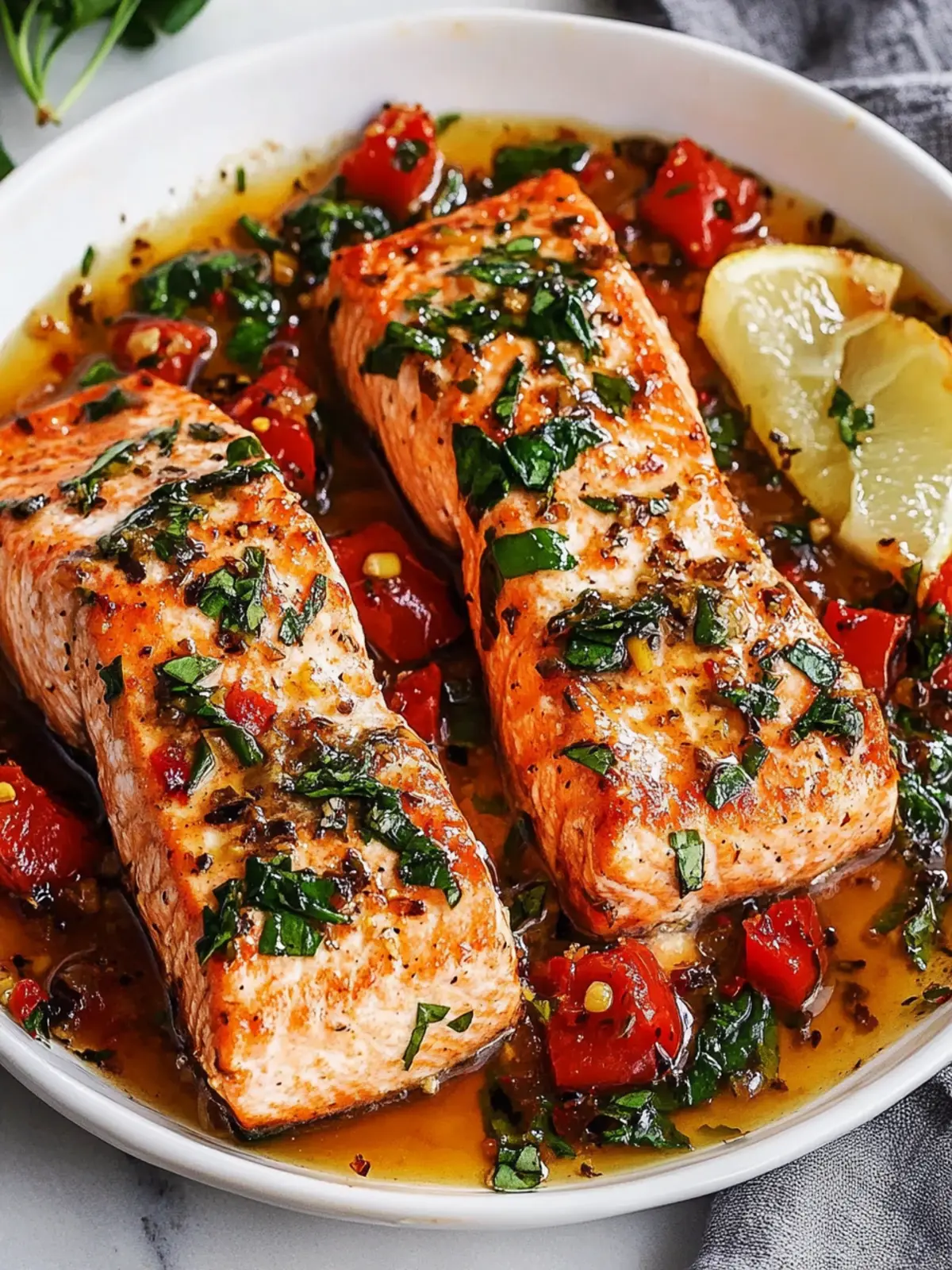 Tuscan Garlic Salmon with Spinach and Tomatoes Delight 2 Tuscan Garlic Salmon