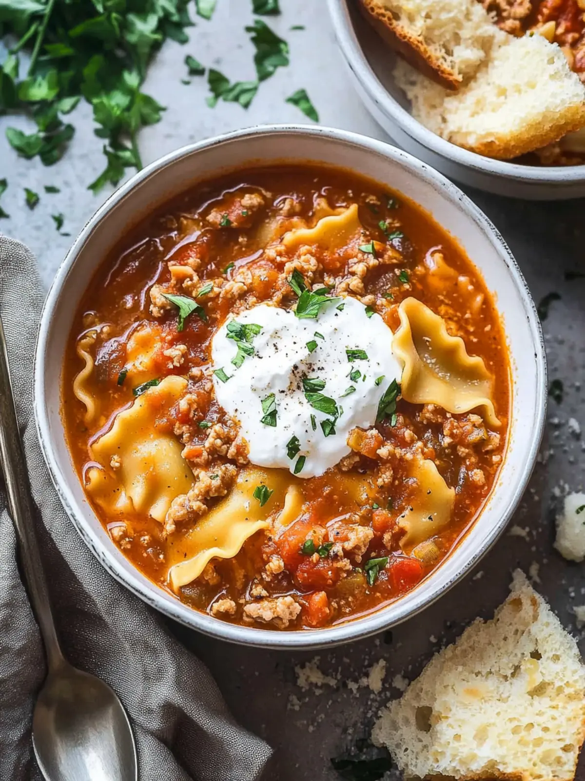 Hearty Lasagna Soup: Easy Comfort in One Pot Delight 5 Lasagna Soup