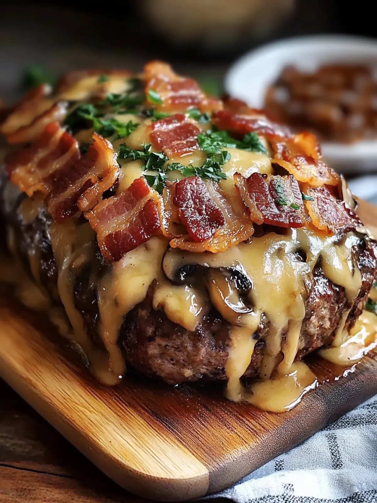 Delicious Swiss Bacon Mushroom Meatloaf for Cozy Dinners 2 Swiss Bacon Mushroom Meatloaf