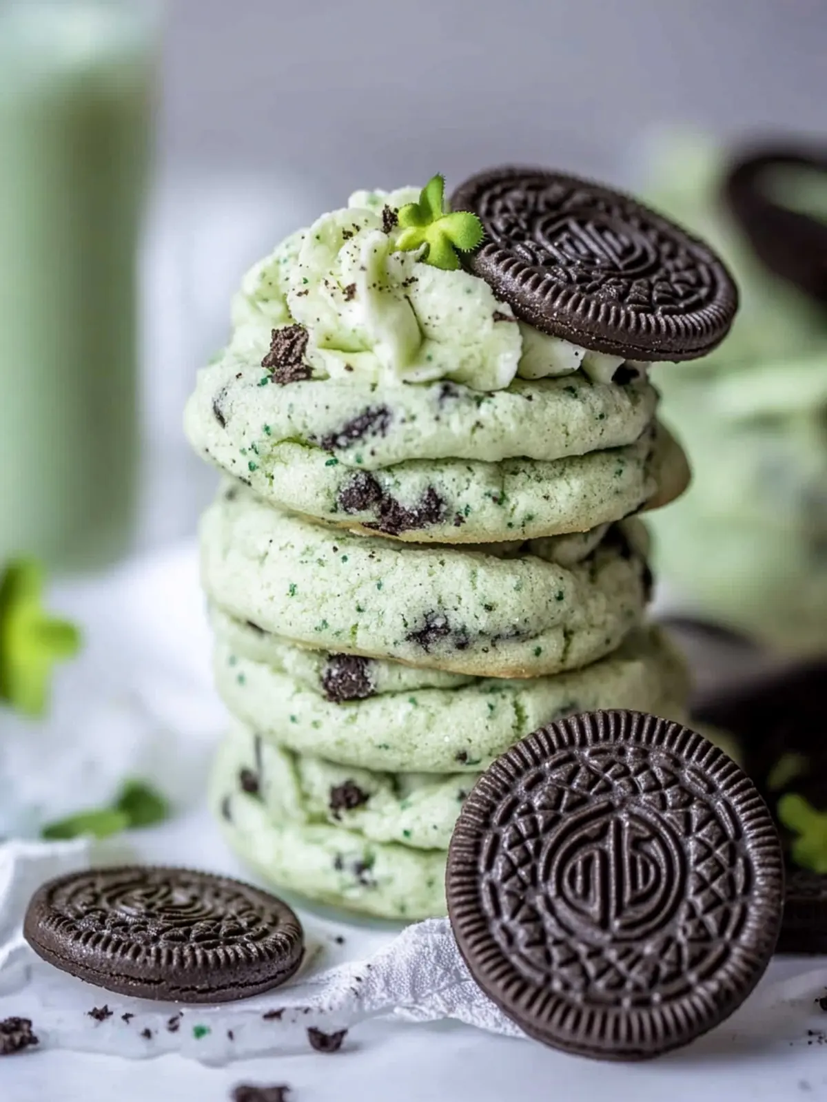 Oreo Shamrock Shake Cookies for a Festive Minty Treat 4 Oreo Shamrock Shake Cookies