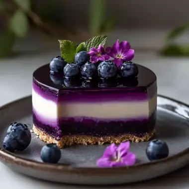 Irresistible Blueberry Mirror Glaze Cheesecake You’ll Love 9 Blueberry Mirror Glaze Cheesecake
