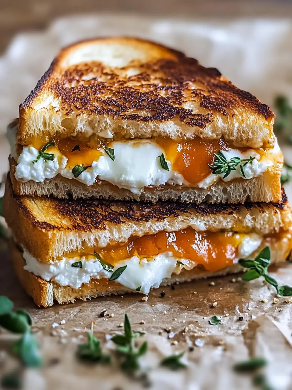 Gourmet Goat Cheese Grilled Cheese with Honey Bliss 2 Goat Cheese Grilled Cheese