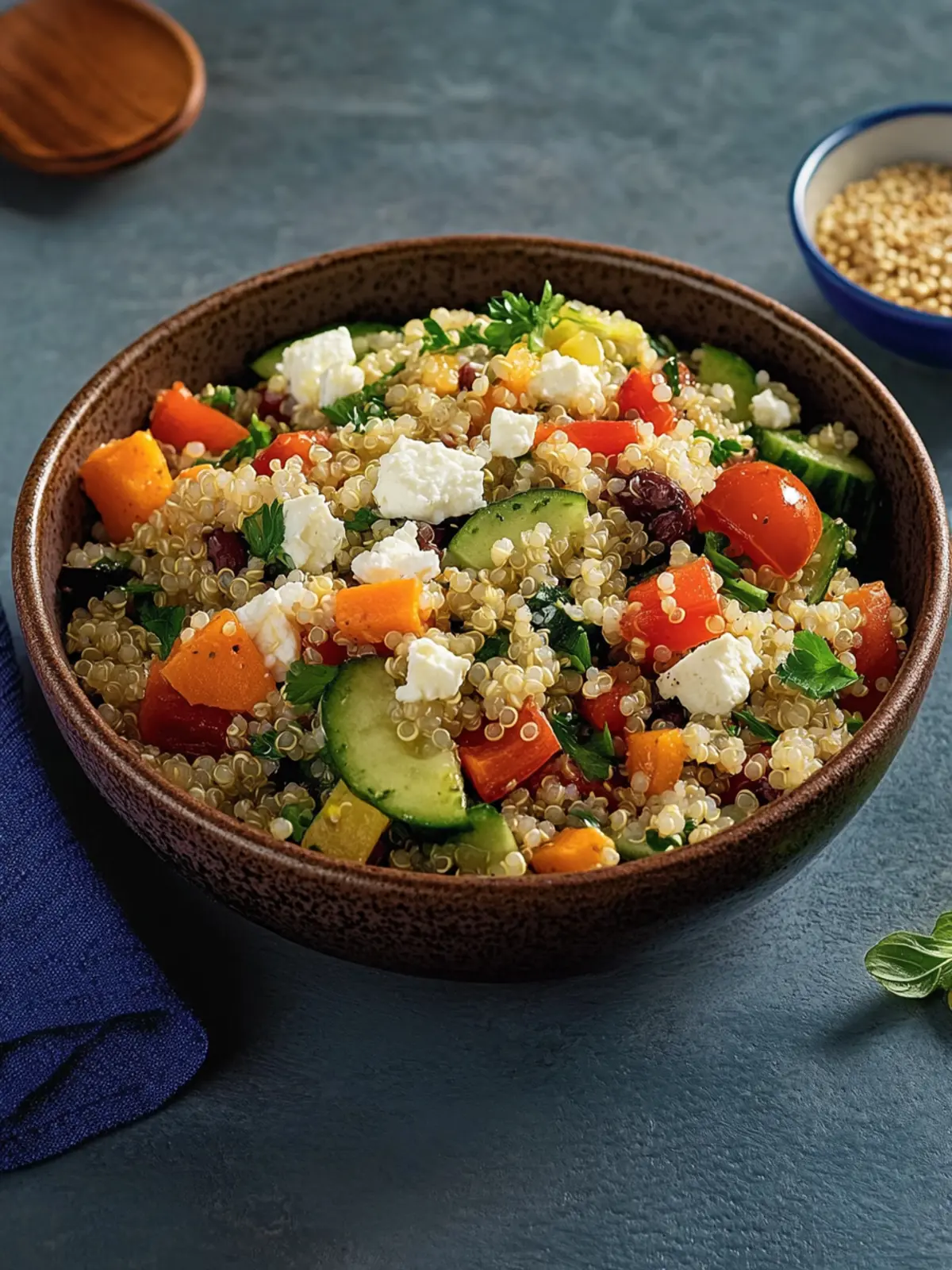 Delicious Quinoa Salad with Feta for Healthy Living 4 Quinoa salad with feta
