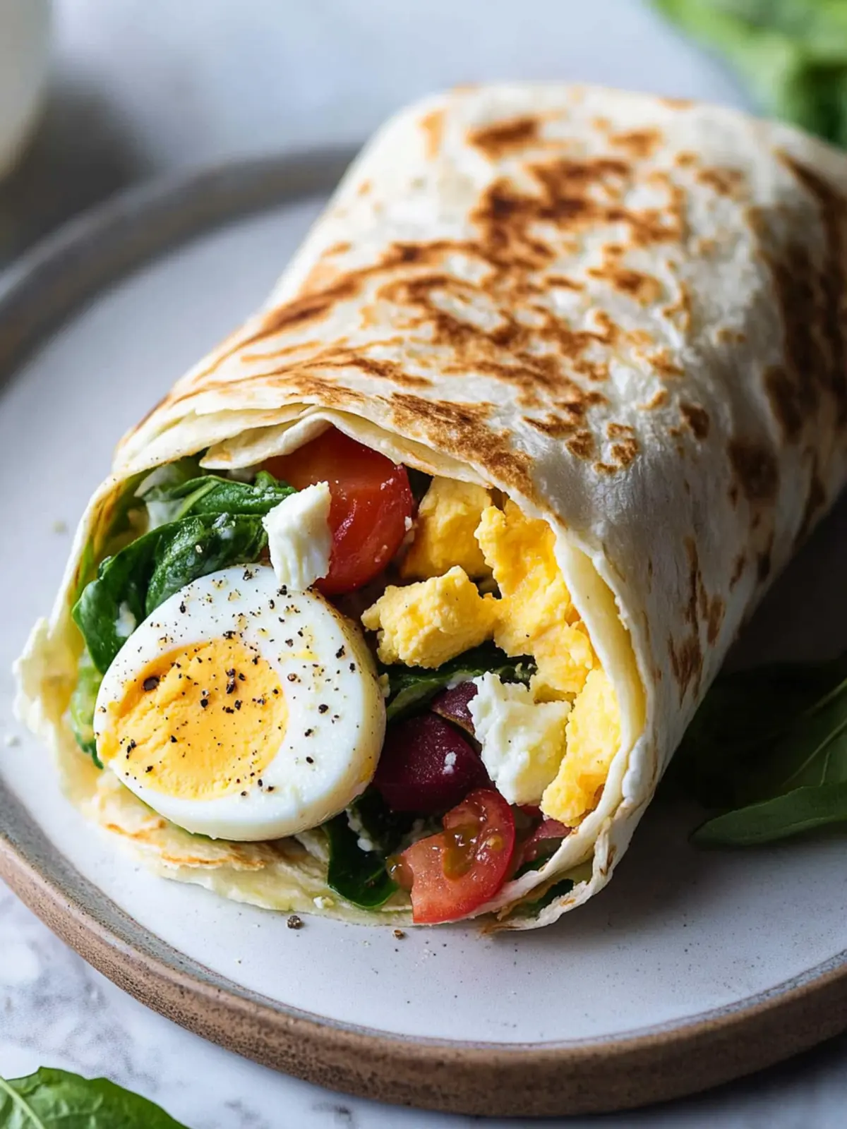 Delicious Mediterranean Egg Wrap for a Flavorful Start 2 Mediterranean Egg Wrap