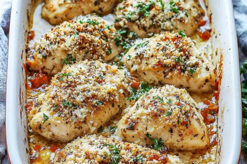 Garlic Parmesan Chicken Bake