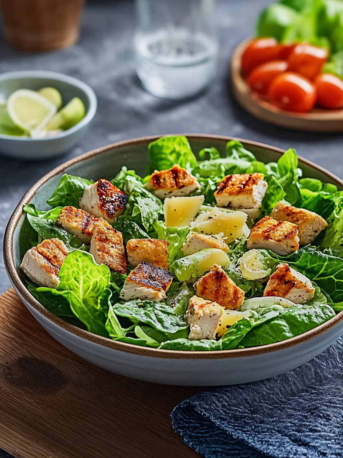 Irresistible Chicken Caesar Salad with Avocado & Feta Twist 2 Chicken Caesar salad