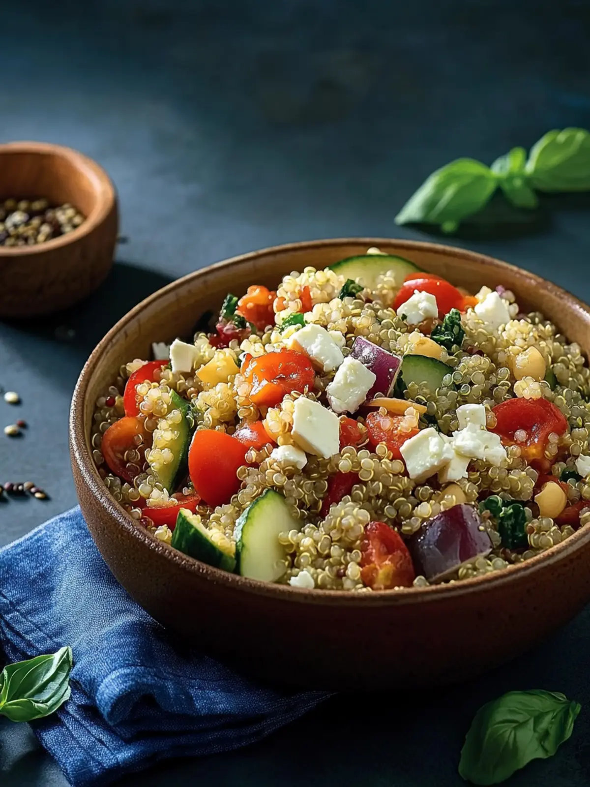 Delicious Quinoa Salad with Feta for Healthy Living 2 Quinoa salad with feta