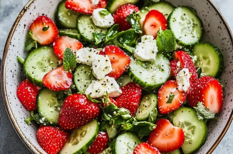 Strawberry Cucumber Salad