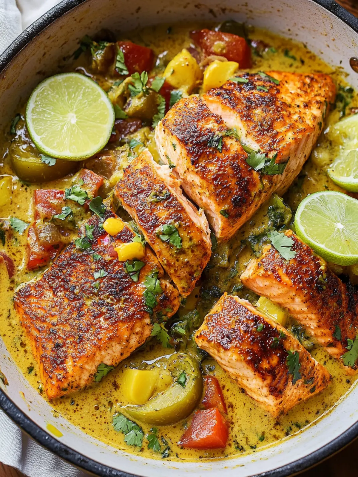 Caribbean-Style Coconut Curry Salmon: A Flavorful Delight 2 Caribbean-Style Coconut Curry Salmon