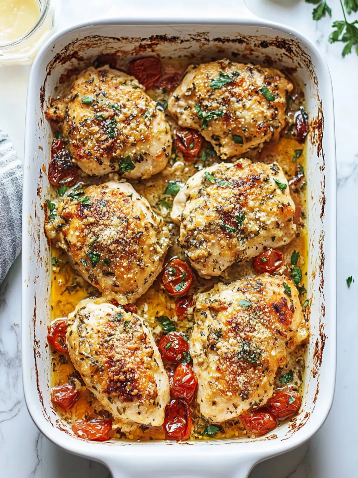 Flavor-Packed Garlic Parmesan Chicken Bake for Quick Dinners 4 Garlic Parmesan Chicken Bake