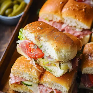 Satisfy Your Cravings with Homemade Hot Italian Sub Sliders 9 Hot Italian Sub Sliders