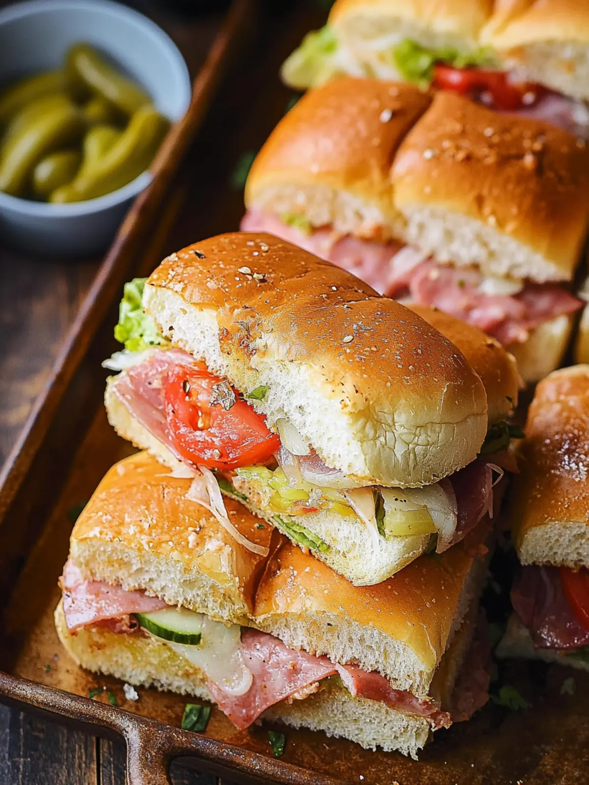 Satisfy Your Cravings with Homemade Hot Italian Sub Sliders 5 Hot Italian Sub Sliders