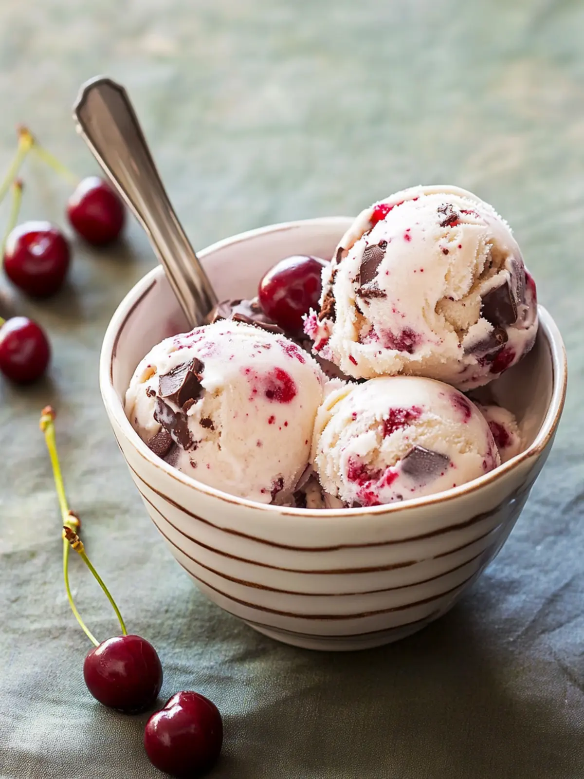 Savor Homemade Brandied Cherry-and-Chocolate Chunk Ice Cream 4 Brandied Cherry-and-Chocolate Chunk Ice Cream