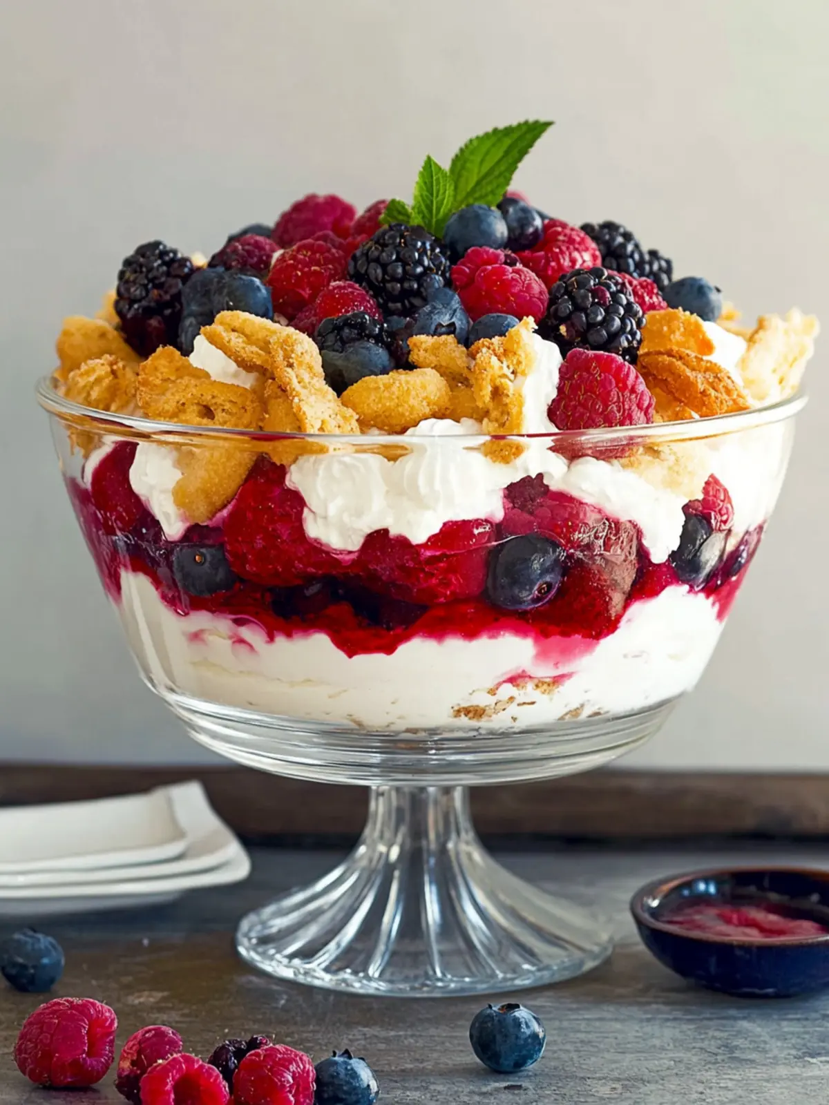 Delicious Vanilla Yogurt and Berry Trifle for Guilt-Free Indulgence 5 Vanilla Yogurt and Berry Trifle
